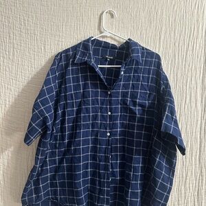 Madewell button up short sleeve sz L